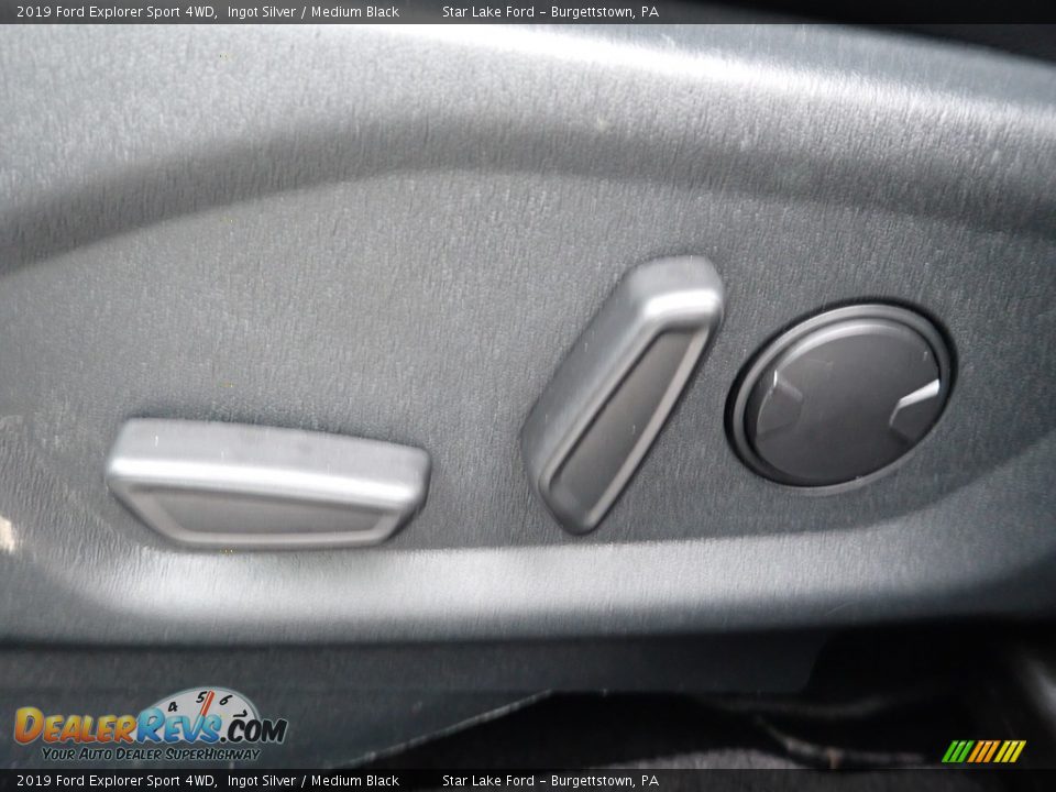 2019 Ford Explorer Sport 4WD Ingot Silver / Medium Black Photo #15