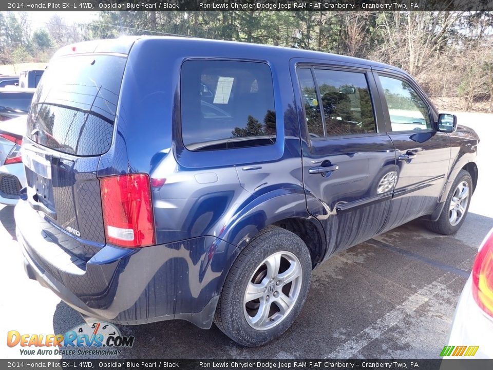 Obsidian Blue Pearl 2014 Honda Pilot EX-L 4WD Photo #4