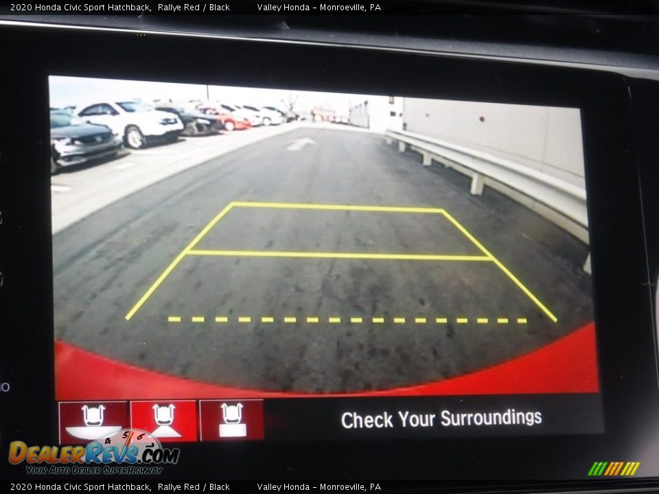 2020 Honda Civic Sport Hatchback Rallye Red / Black Photo #18