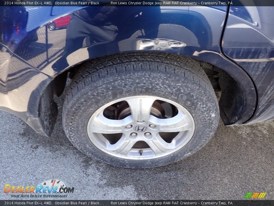 2014 Honda Pilot EX-L 4WD Obsidian Blue Pearl / Black Photo #5