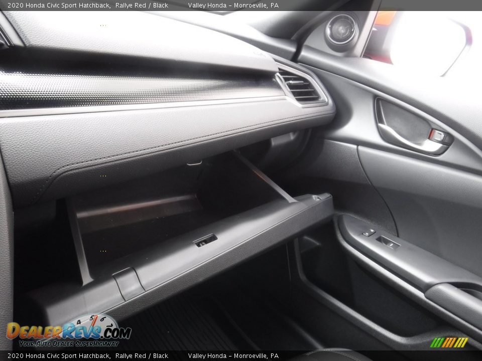 2020 Honda Civic Sport Hatchback Rallye Red / Black Photo #19