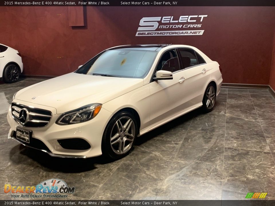 2015 Mercedes-Benz E 400 4Matic Sedan Polar White / Black Photo #5