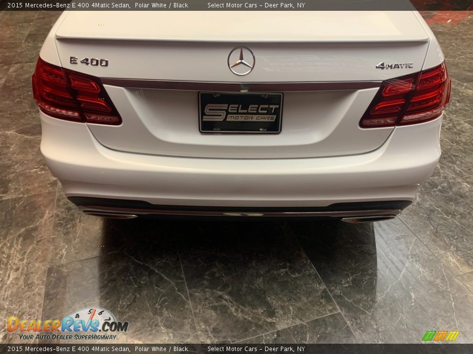 2015 Mercedes-Benz E 400 4Matic Sedan Polar White / Black Photo #6