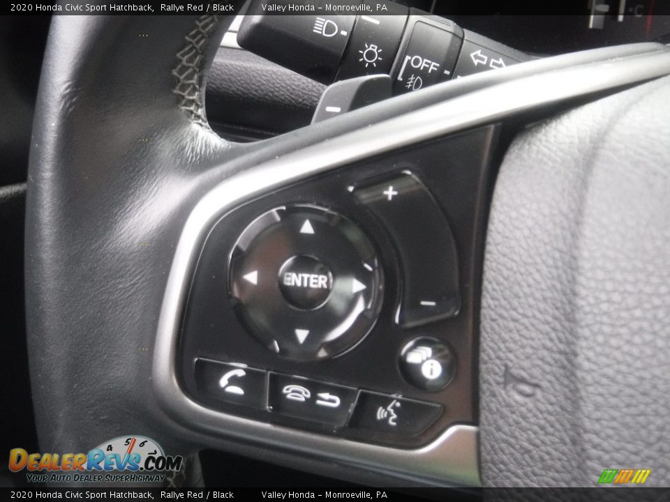 2020 Honda Civic Sport Hatchback Rallye Red / Black Photo #22
