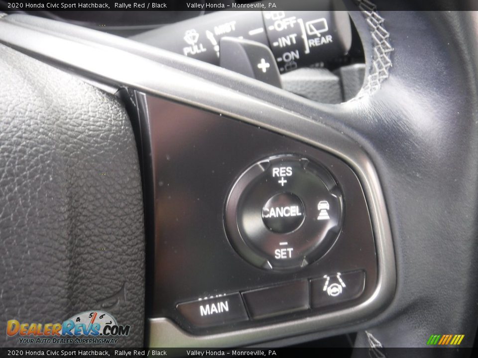 2020 Honda Civic Sport Hatchback Rallye Red / Black Photo #23