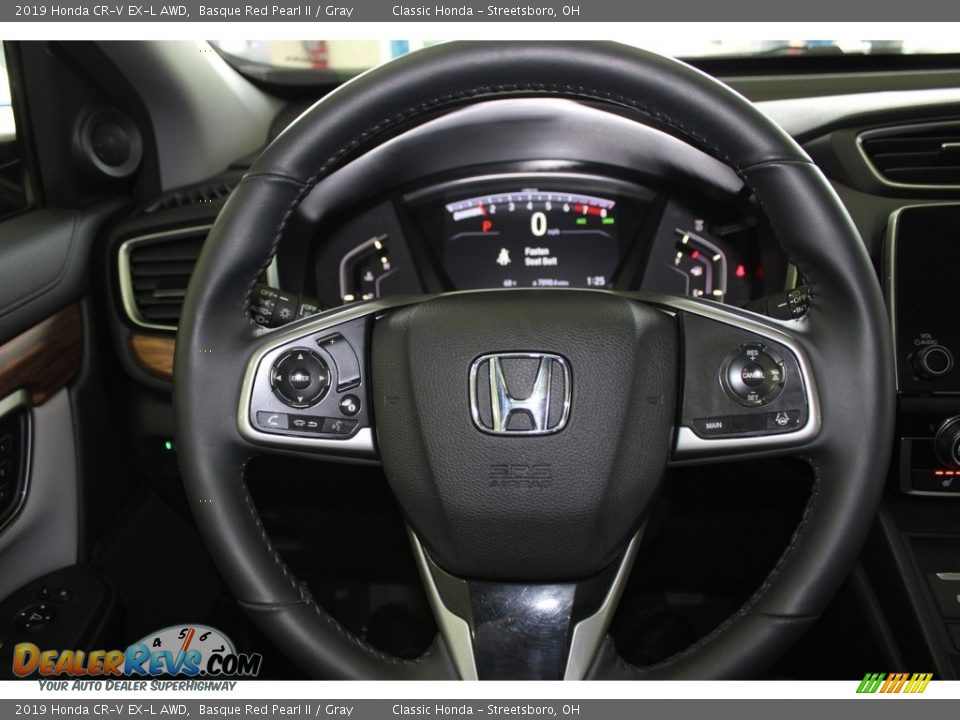 2019 Honda CR-V EX-L AWD Basque Red Pearl II / Gray Photo #30