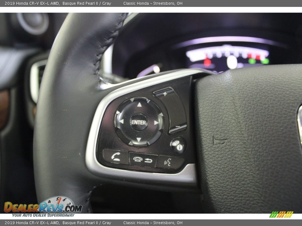 2019 Honda CR-V EX-L AWD Basque Red Pearl II / Gray Photo #31