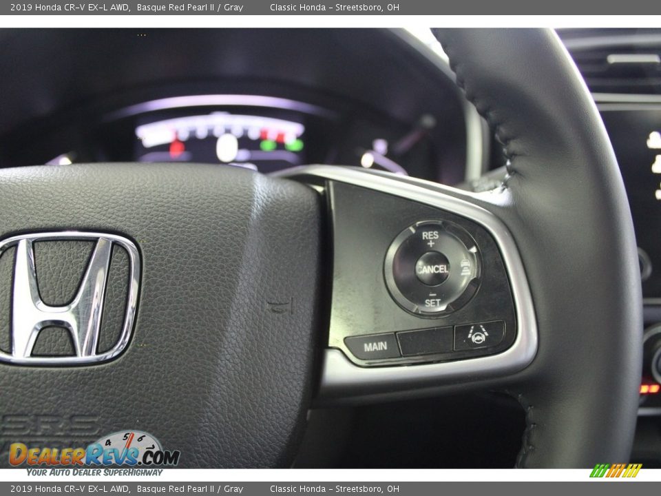 2019 Honda CR-V EX-L AWD Basque Red Pearl II / Gray Photo #32