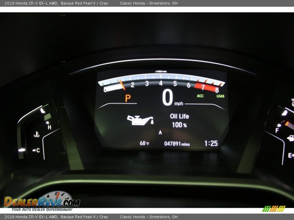 2019 Honda CR-V EX-L AWD Basque Red Pearl II / Gray Photo #33