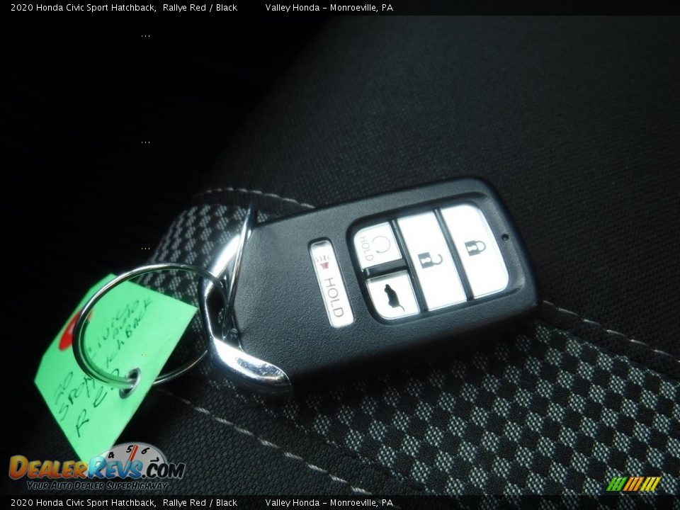 2020 Honda Civic Sport Hatchback Rallye Red / Black Photo #30