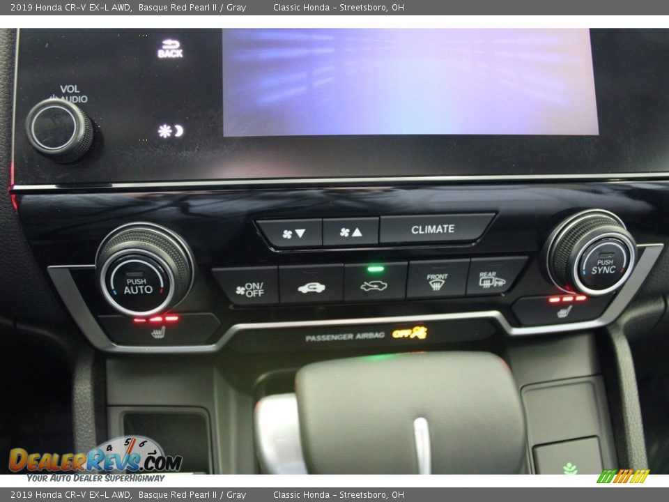 2019 Honda CR-V EX-L AWD Basque Red Pearl II / Gray Photo #35