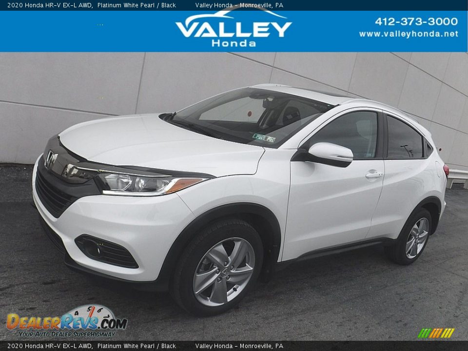 2020 Honda HR-V EX-L AWD Platinum White Pearl / Black Photo #1