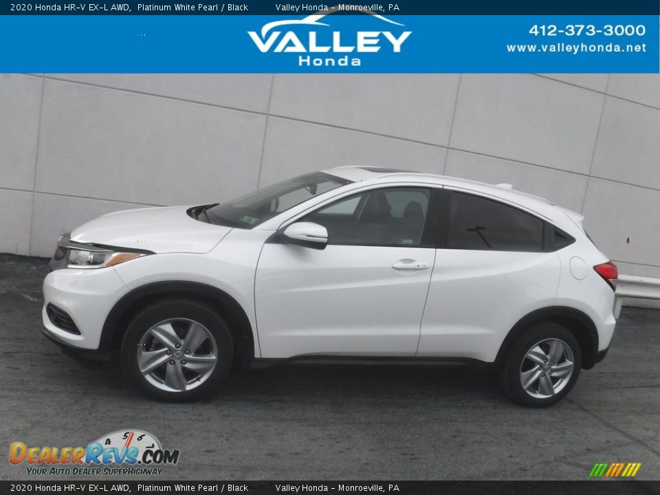 2020 Honda HR-V EX-L AWD Platinum White Pearl / Black Photo #2