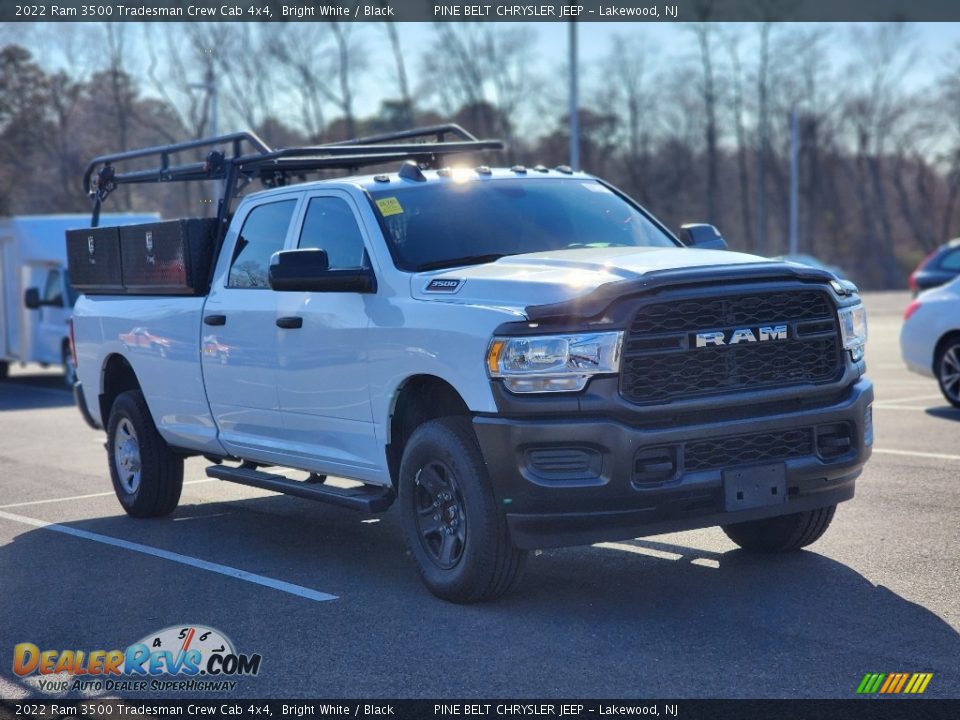 2022 Ram 3500 Tradesman Crew Cab 4x4 Bright White / Black Photo #3