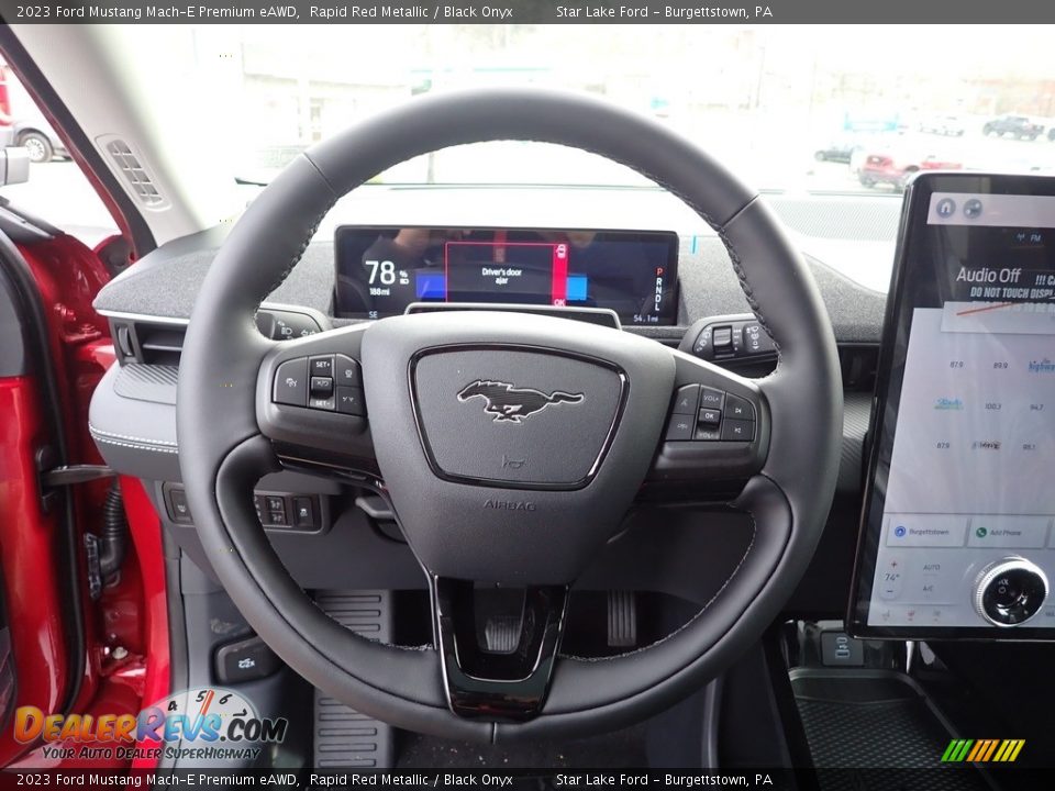 2023 Ford Mustang Mach-E Premium eAWD Steering Wheel Photo #16