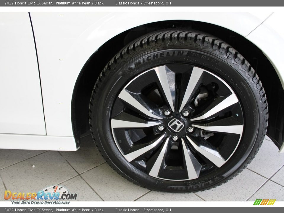 2022 Honda Civic EX Sedan Platinum White Pearl / Black Photo #5