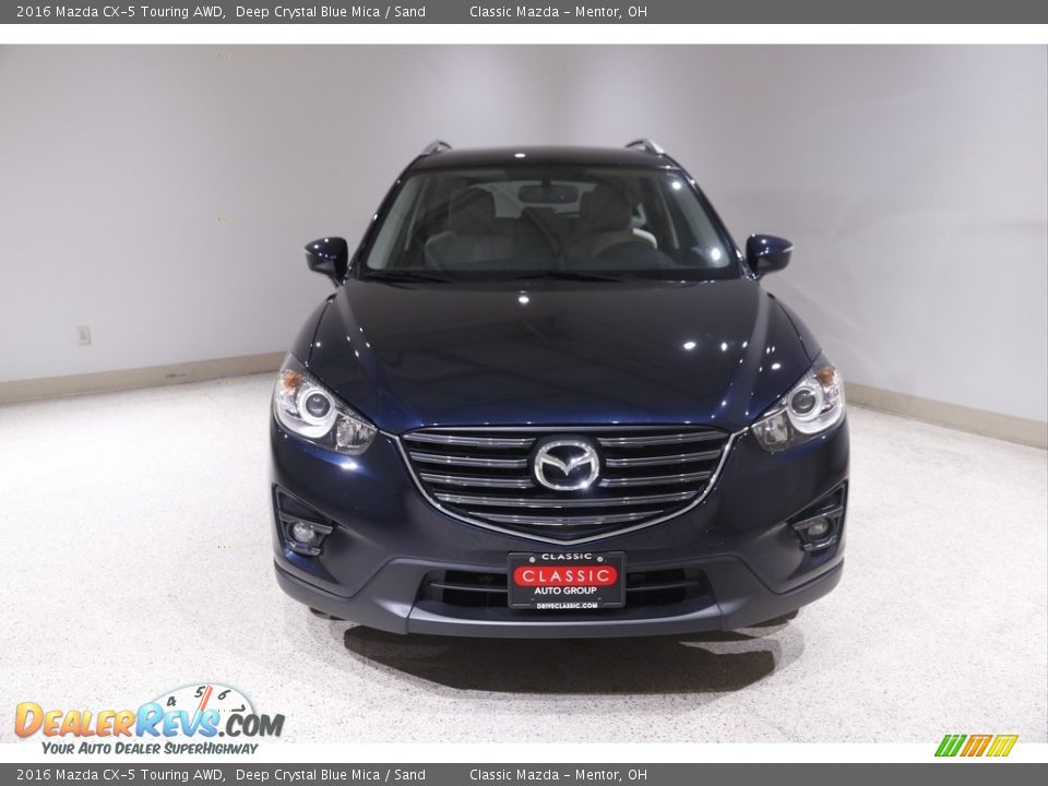 2016 Mazda CX-5 Touring AWD Deep Crystal Blue Mica / Sand Photo #2