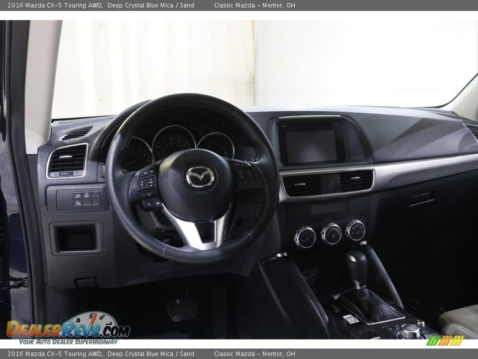 2016 Mazda CX-5 Touring AWD Deep Crystal Blue Mica / Sand Photo #6