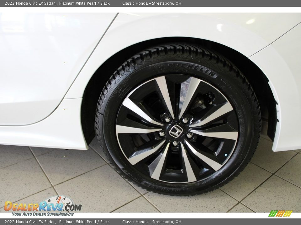 2022 Honda Civic EX Sedan Platinum White Pearl / Black Photo #11