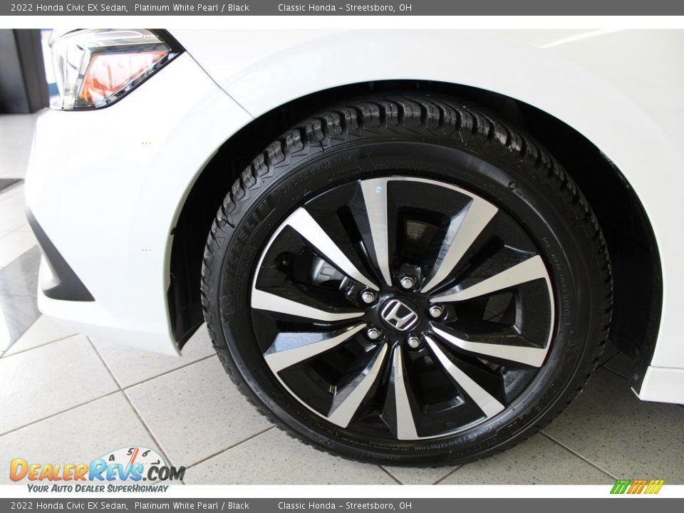 2022 Honda Civic EX Sedan Platinum White Pearl / Black Photo #12