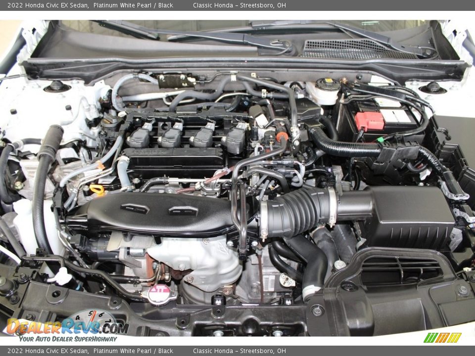 2022 Honda Civic EX Sedan Platinum White Pearl / Black Photo #13