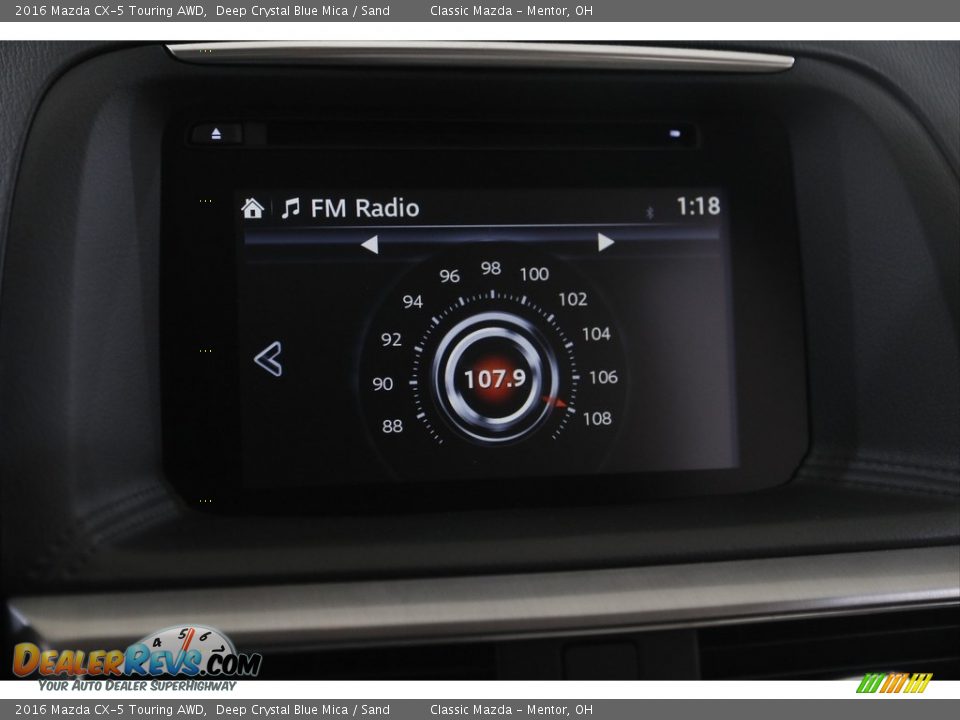 2016 Mazda CX-5 Touring AWD Deep Crystal Blue Mica / Sand Photo #10