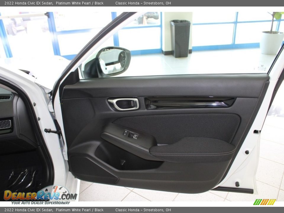 2022 Honda Civic EX Sedan Platinum White Pearl / Black Photo #14