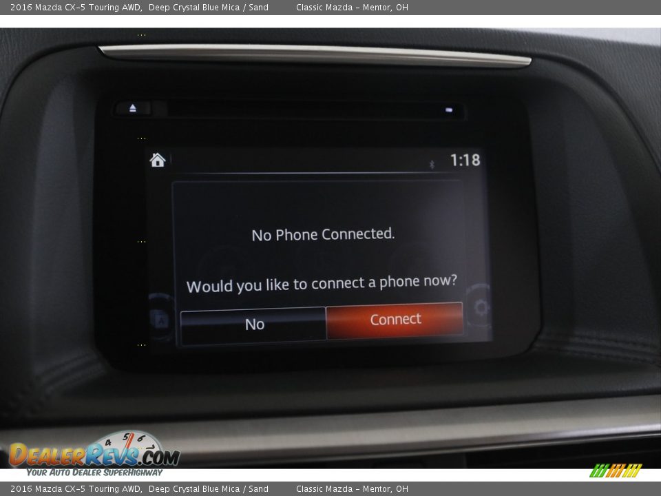 2016 Mazda CX-5 Touring AWD Deep Crystal Blue Mica / Sand Photo #11