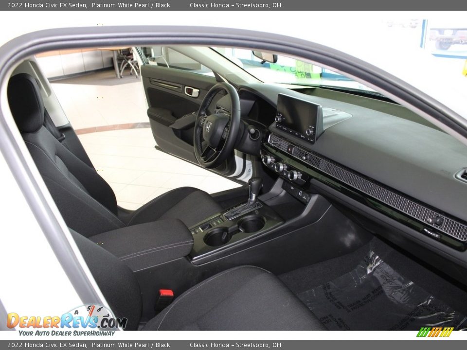 2022 Honda Civic EX Sedan Platinum White Pearl / Black Photo #15