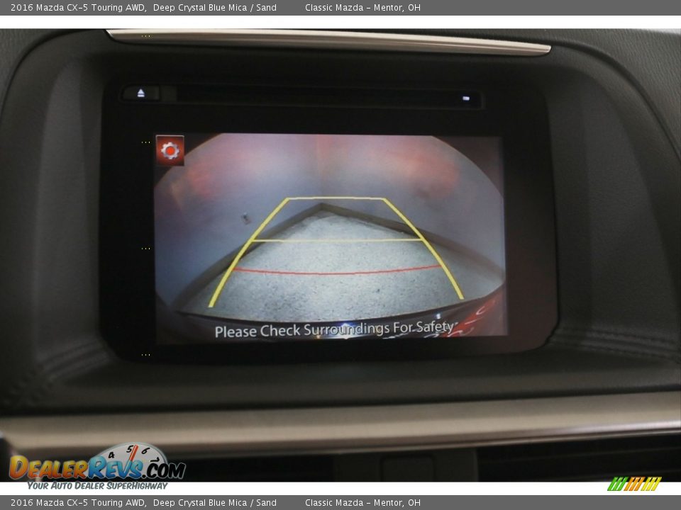 2016 Mazda CX-5 Touring AWD Deep Crystal Blue Mica / Sand Photo #12