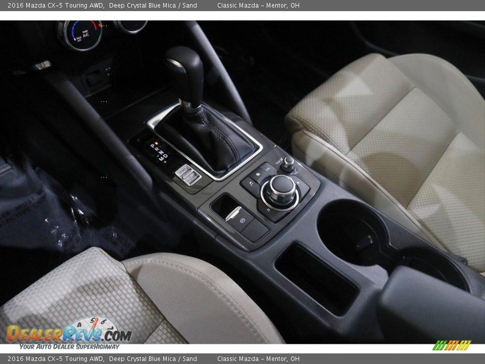 2016 Mazda CX-5 Touring AWD Deep Crystal Blue Mica / Sand Photo #13
