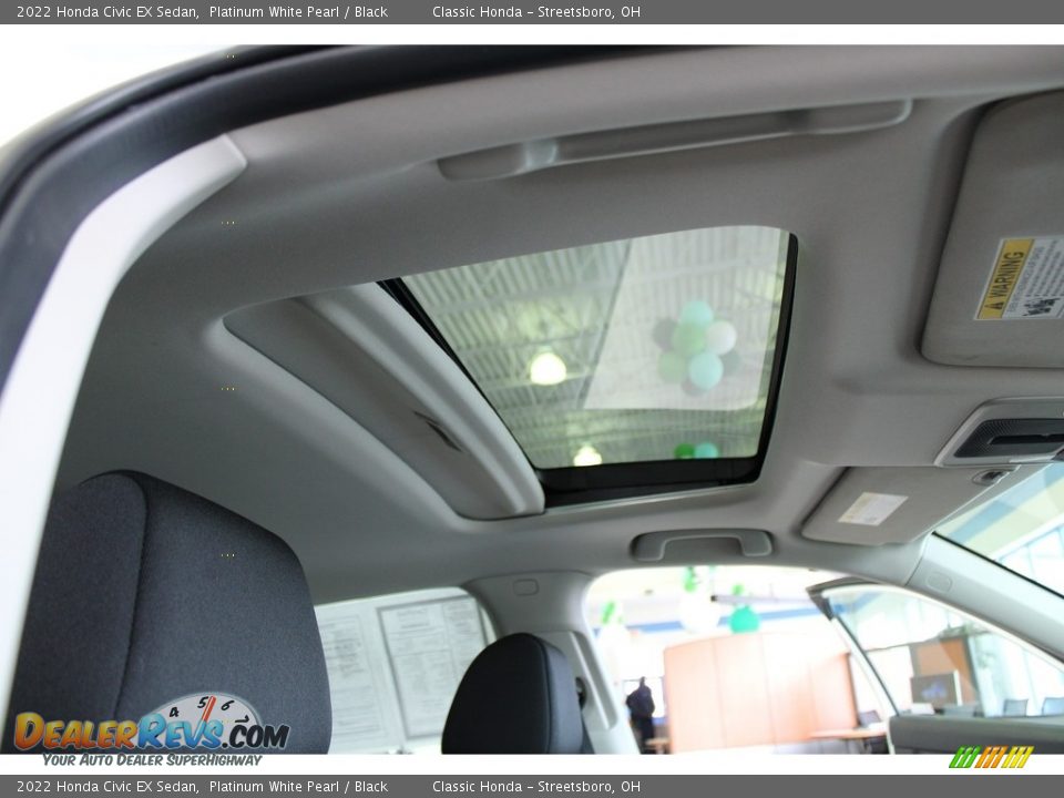 2022 Honda Civic EX Sedan Platinum White Pearl / Black Photo #17