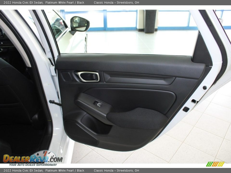 2022 Honda Civic EX Sedan Platinum White Pearl / Black Photo #18