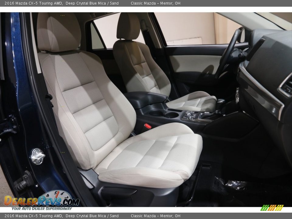 2016 Mazda CX-5 Touring AWD Deep Crystal Blue Mica / Sand Photo #14
