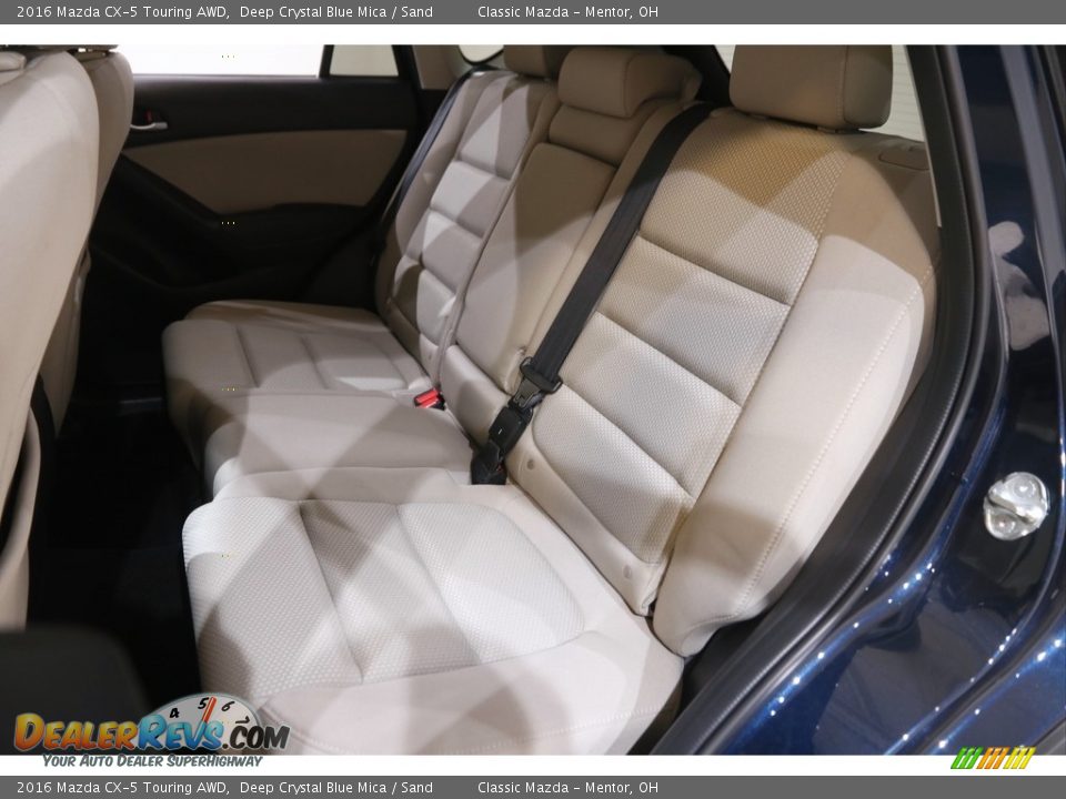 2016 Mazda CX-5 Touring AWD Deep Crystal Blue Mica / Sand Photo #16