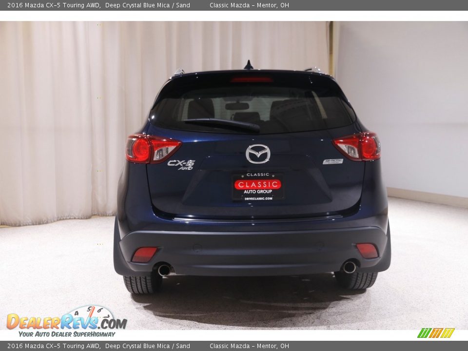 2016 Mazda CX-5 Touring AWD Deep Crystal Blue Mica / Sand Photo #17