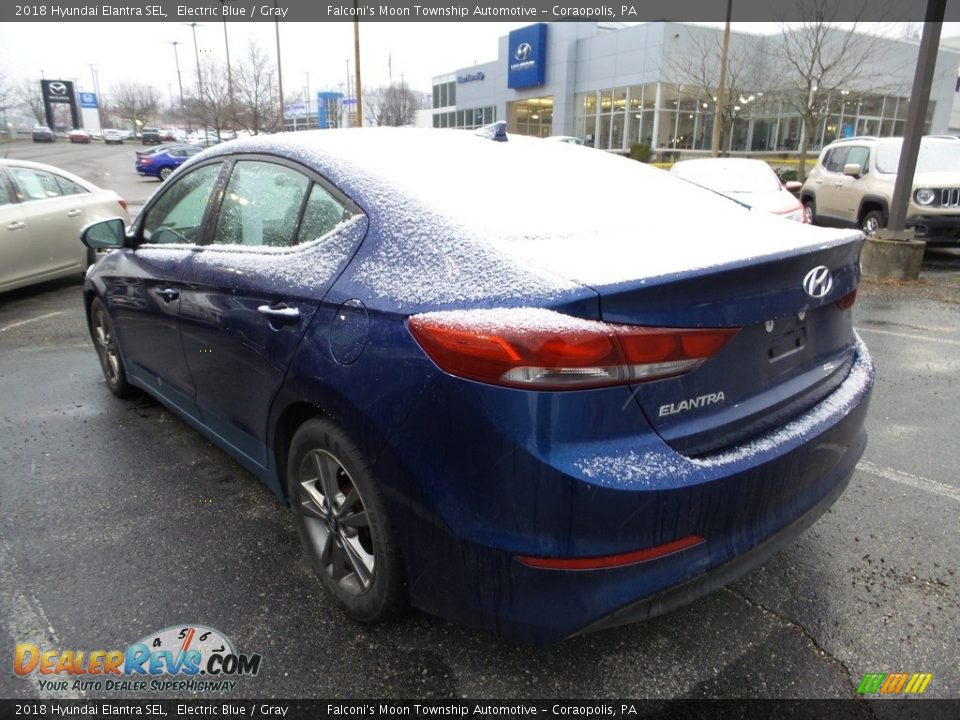 2018 Hyundai Elantra SEL Electric Blue / Gray Photo #2