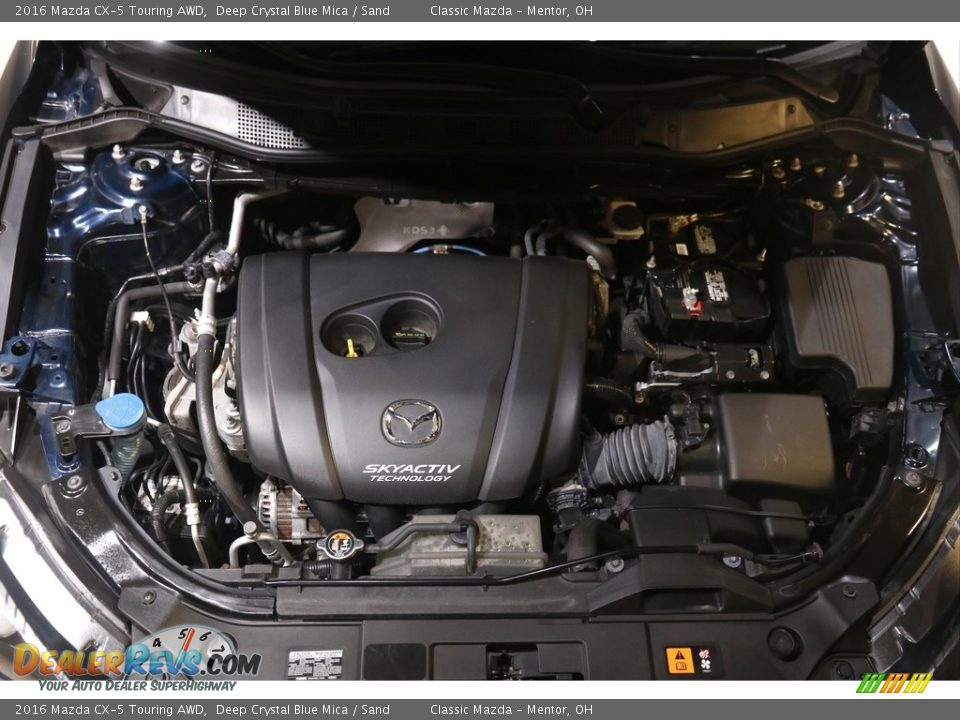2016 Mazda CX-5 Touring AWD Deep Crystal Blue Mica / Sand Photo #18