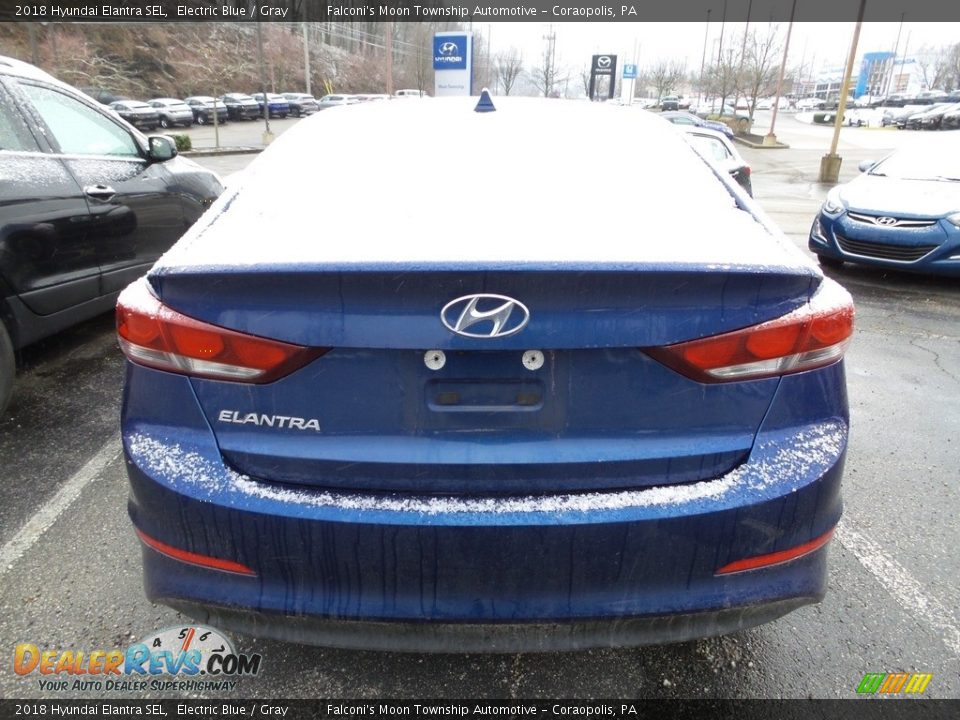 2018 Hyundai Elantra SEL Electric Blue / Gray Photo #3