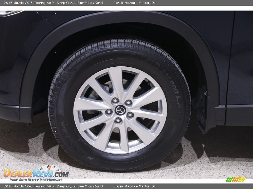 2016 Mazda CX-5 Touring AWD Deep Crystal Blue Mica / Sand Photo #19