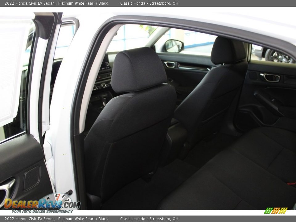 2022 Honda Civic EX Sedan Platinum White Pearl / Black Photo #24