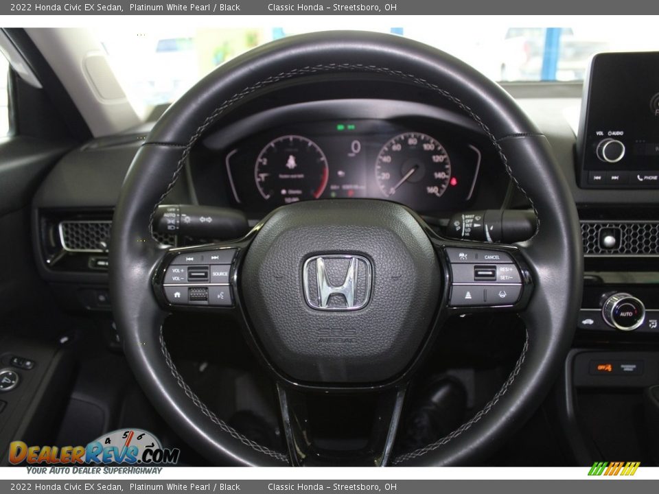 2022 Honda Civic EX Sedan Platinum White Pearl / Black Photo #30