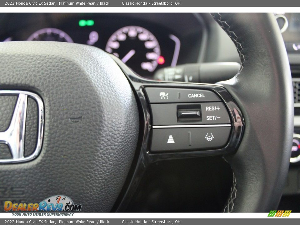2022 Honda Civic EX Sedan Platinum White Pearl / Black Photo #32