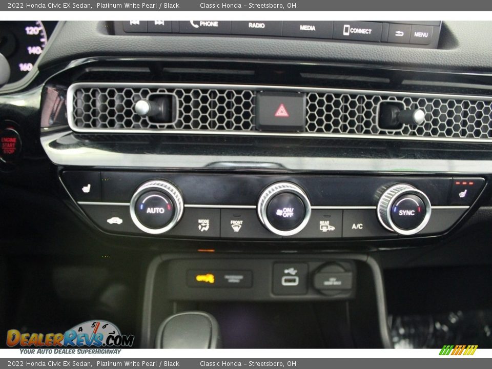 2022 Honda Civic EX Sedan Platinum White Pearl / Black Photo #35