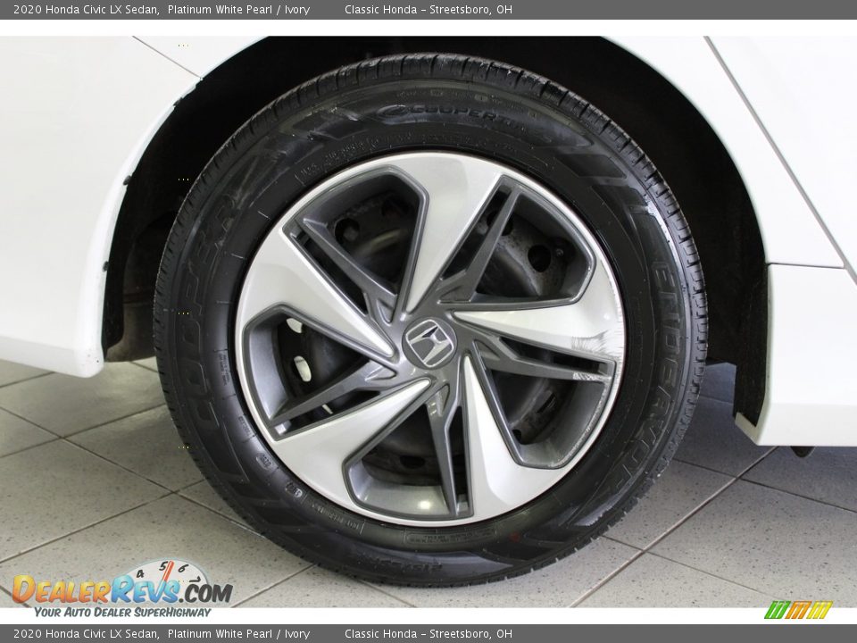 2020 Honda Civic LX Sedan Platinum White Pearl / Ivory Photo #7