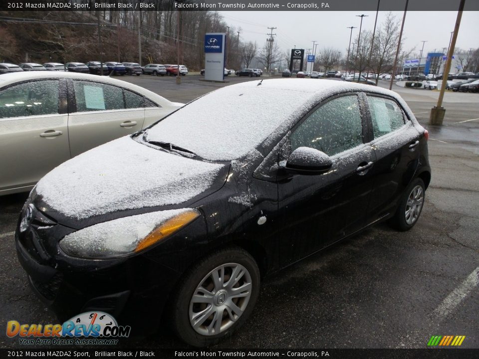 2012 Mazda MAZDA2 Sport Brilliant Black / Black Photo #1