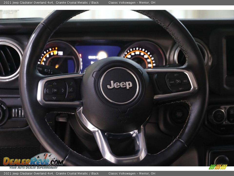 2021 Jeep Gladiator Overland 4x4 Granite Crystal Metallic / Black Photo #8