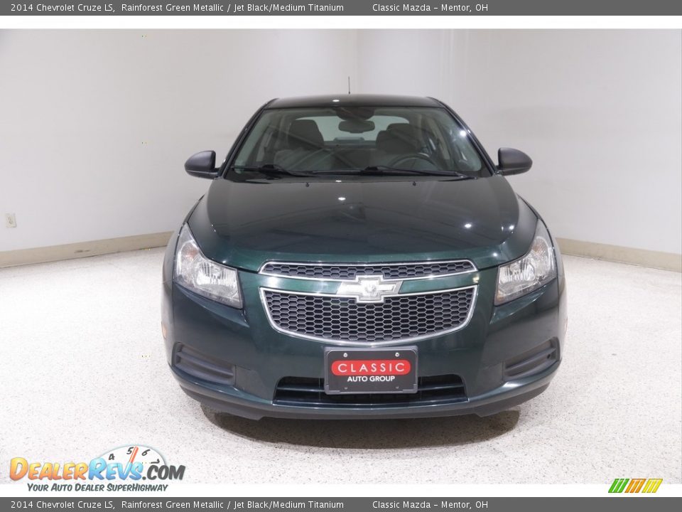 2014 Chevrolet Cruze LS Rainforest Green Metallic / Jet Black/Medium Titanium Photo #2
