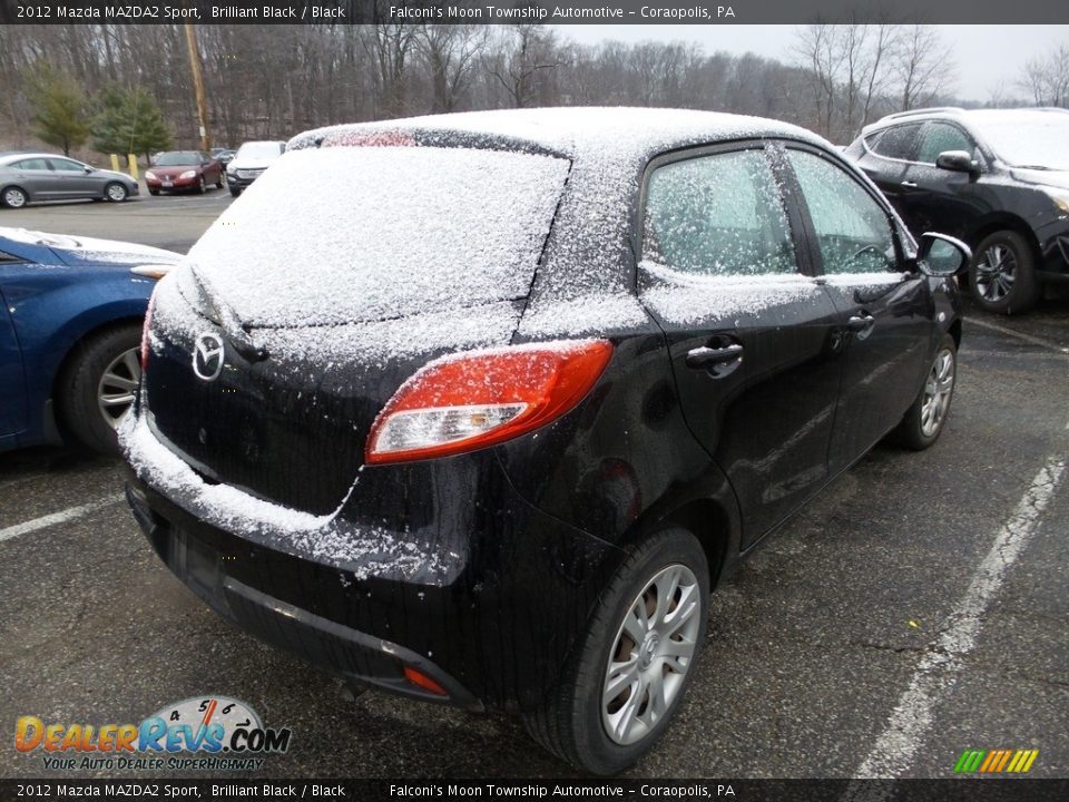 2012 Mazda MAZDA2 Sport Brilliant Black / Black Photo #4