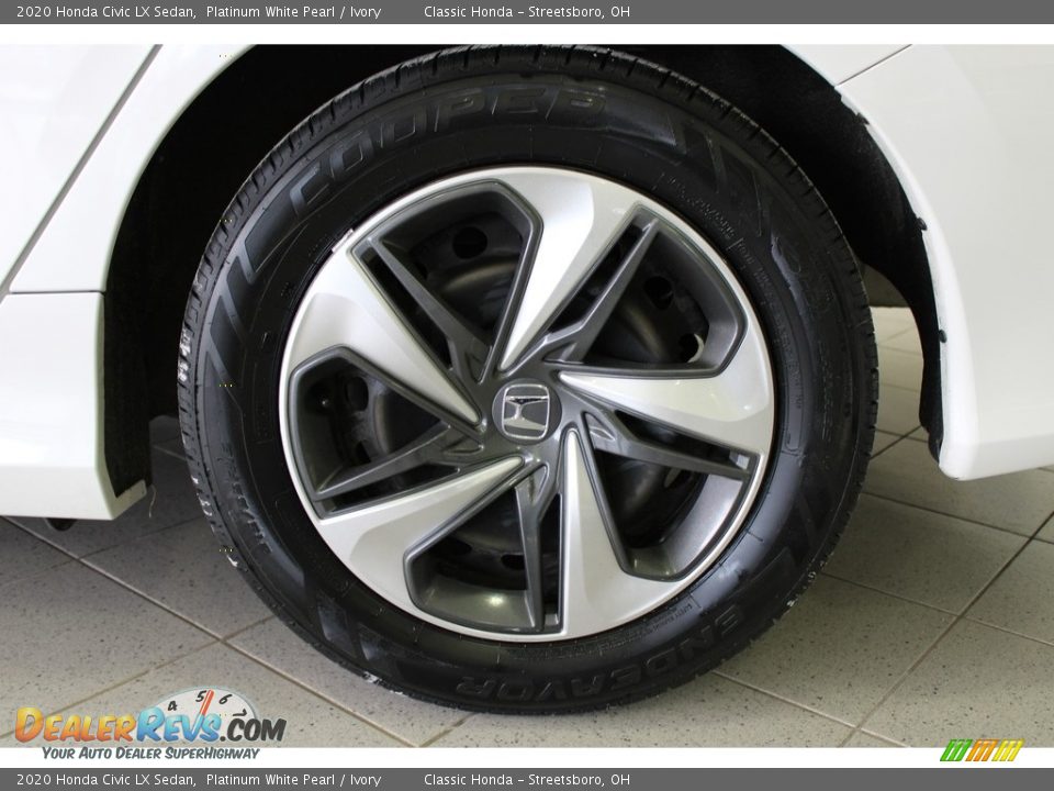 2020 Honda Civic LX Sedan Platinum White Pearl / Ivory Photo #11